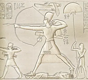 Villoteau: Egyptian Hieroglyphics and an archer