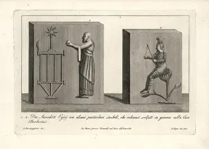 Barberini: Two Egyptian priests with special symbols