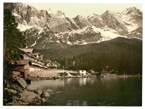 Eibsee: Eibsee, general view, Upper Bavaria, Germany