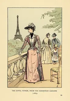 Troisieme: The Eiffel Tower from the Exhibition Gardens, 1889