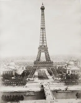 Fance: The Eiffel Tower, Paris, Fance, c.1890's