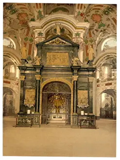 Einsiedeln: Einsiedeln, the chapel (interior), Lake Lucerne, Switzerland
