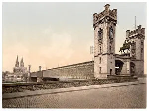 Eisenbahn: Eisenbahn Bridge, Cologne, the Rhine, Germany