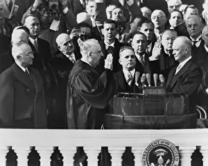 Administering: Eisenhower's First Inauguration. Chief Justice ?