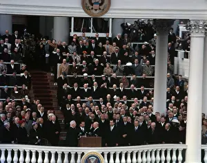 Administering: Eisenhower's second Inauguration. Chief ?