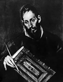 1604: El Greco, self portrait as Evangelist
