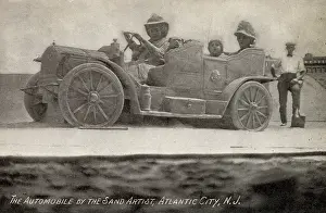 Sandcastle: Elaborate Automobile sandcastle - Atlantic City, NJ