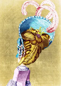 Peculiar: Elaborate Hairstyle, Wig, 1776