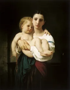 Bouguereau: The Elder Sister, by Bouguereau