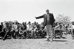 Incorporation: Elder speaking at a kgotla protesting incorporation