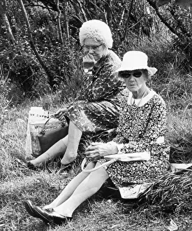 Harrogate: Two Elderly ladies at Harrogate Flower Show