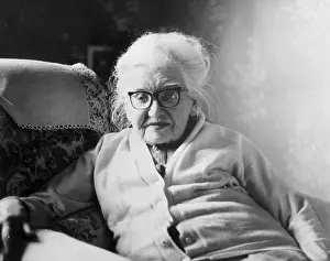 Grandmother: Elderly lady sitting