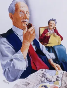 Naughtiness: Elderly man's secret reading material