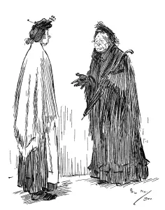 Pathos: Two elderly widows discuss the catering at a wake
