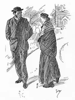 Nicely: Elderly woman comments to the vicar on the new graveyard