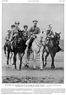 Hussards: The two eldest daughters of the Tsar on horseback
