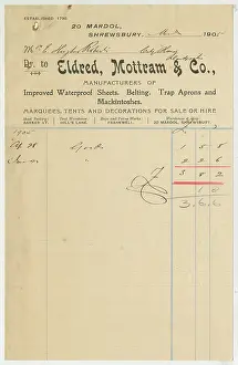 Tents: Eldred, Mottram & Co, Shrewsbury
