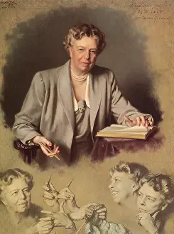Thoughtful: Eleanor Roosevelt