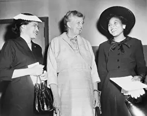 Progressives: Eleanor Roosevelt, with two African American ?