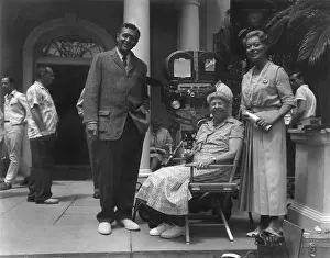 Humanitarians: Eleanor Roosevelt at the filming of Sunrise at