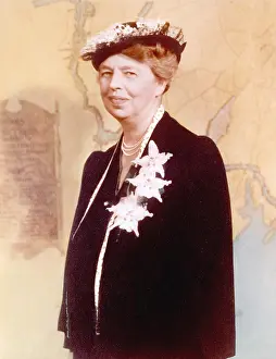 Bsloc 2011 1: Eleanor Roosevelt. Hand colored photograph ?