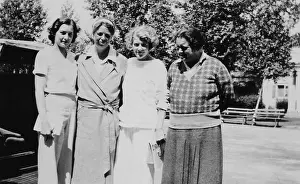 Lorena: Eleanor Roosevelt and Lorena Hickok with two unidentified