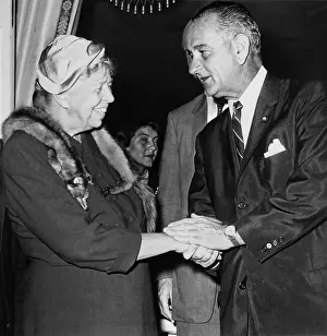 Sheraton: Eleanor Roosevelt shaking hands with Democratic ?