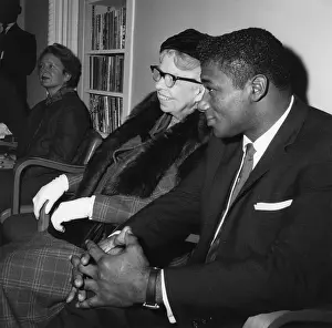Jan23: Eleanor Roosevelt talks with boxer, Floyd Patterson