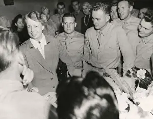 Espiritu: Eleanor Roosevelt visiting troops during WW2
