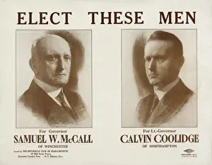 Mccall: ELECT THESE MEN. For Governor, Samuel W. McCall