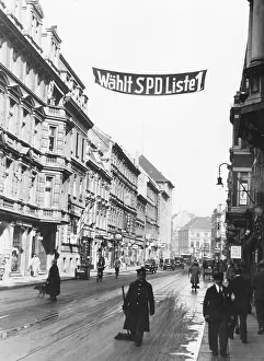Canvassing: Election advertising of the SPD, 1930