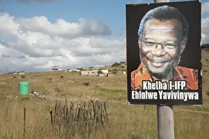Kwazulu: Election banners and posters outside the rural