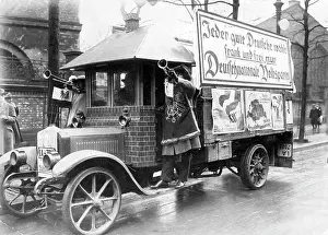 Slogan: Election campaign car of the DNVP, 1924