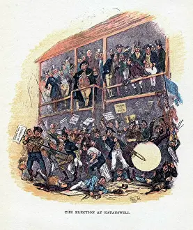 Posthumous: The Election at Eatanswill an illustration by
