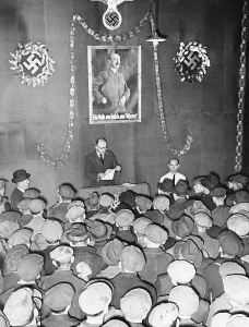 Appeal: Election event in Bruex, 1938