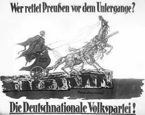 Decay: Election poster of the DNVP, 1919
