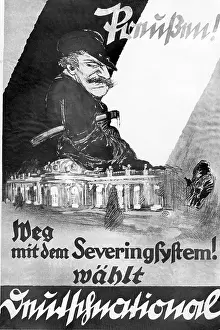 Warns: Election poster of the DNVP on the occasion