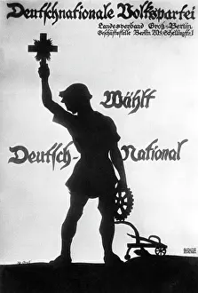 Conservatism: Election poster for the election of the Nationalversammlung