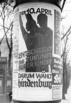 Decides: Election poster of the Hindenburg Committee