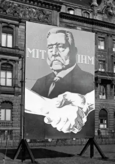 Hindenburgs: Election poster of Hindenburg for the Reich
