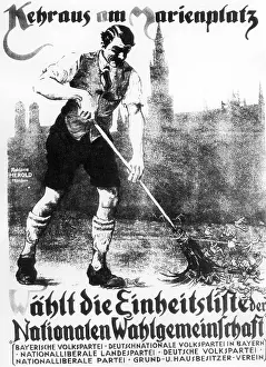 Nationale: Election poster of the Nationale Wahlgemeinschaft