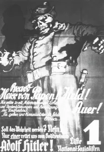 Strengthening: Election poster of the NSDAP, 1932