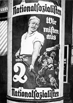 Opponents: Election poster of the NSDAP on the occasion