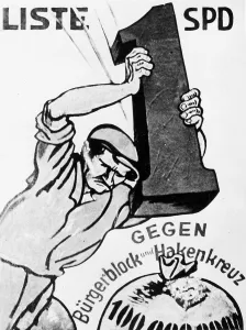 Coalition: Election poster of the SPD, 1930