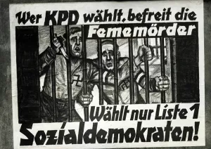 Murders: Election poster of the SPD, 1932