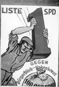 Campaigns: Election poster of the SPD, 1932