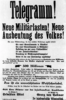 Telegram: Election poster of the SPD