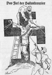 Felt: Election poster in support of Hindenburg by the SPD, 1932