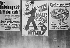 Election posters of KPD and NSDAP from the 1920's