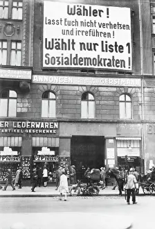 Tempted: Election propaganda of the SPD, 1932